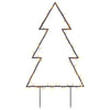 Christmas Light Decoration with Spikes Tree 80 LEDs 60 cm