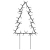 Christmas Light Decorations with Spikes 3 pcs Tree 50 LEDs 30 cm