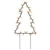 Christmas Light Decorations with Spikes 3 pcs Tree 50 LEDs 30 cm