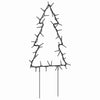 Christmas Light Decorations with Spikes 3 pcs Tree 50 LEDs 30 cm