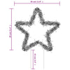 Christmas Light Decorations with Spikes 3 pcs Star 50 LEDs 29 cm