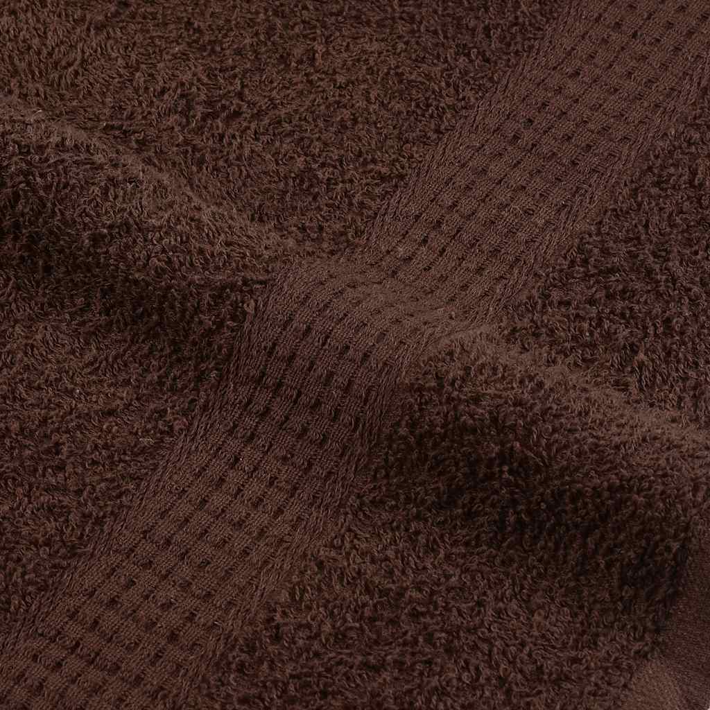 12 Piece Towel Set "FROGN" Brown 100% Cotton