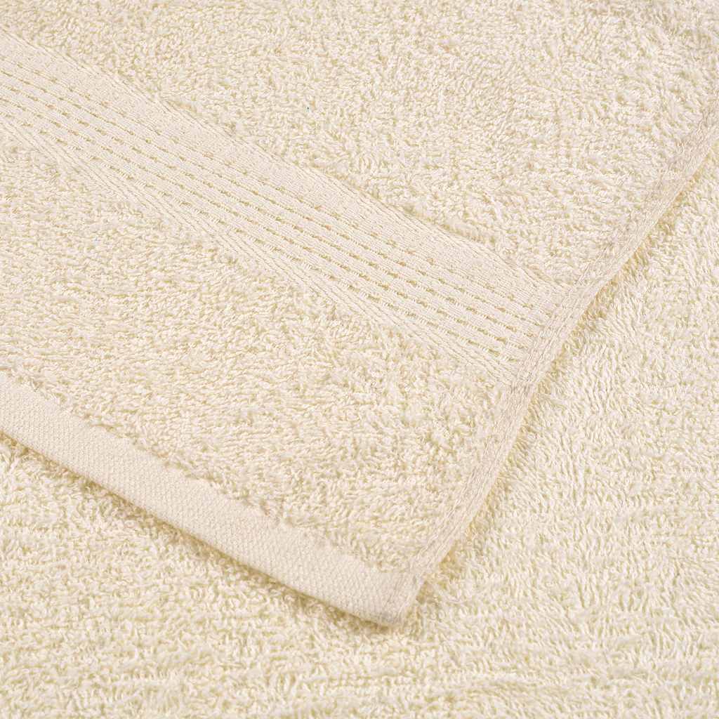 12 Piece Towel Set "FROGN" Cream 100% Cotton