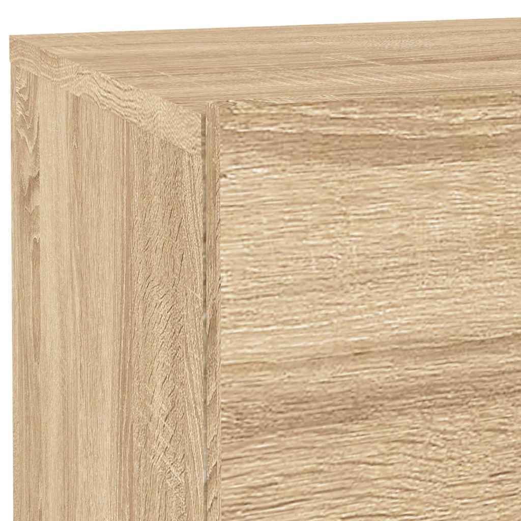 Bedside Cabinet with LED Lights Sonoma Oak 70x36x40.5 cm