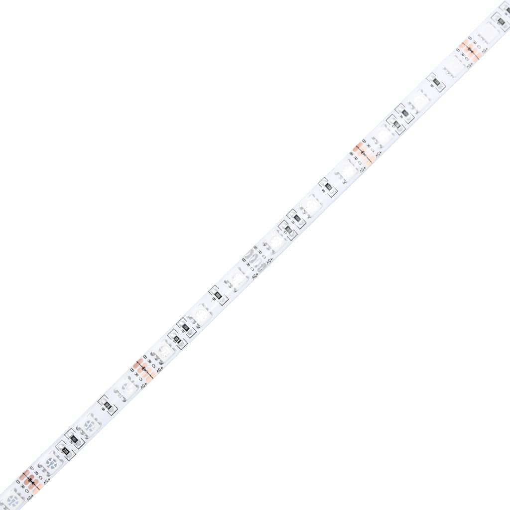 Bedside Cabinet with LED Lights White 40x39x37 cm