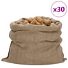 Jute Sacks 30 pcs 100x110 cm 100% Jute 340 gsm