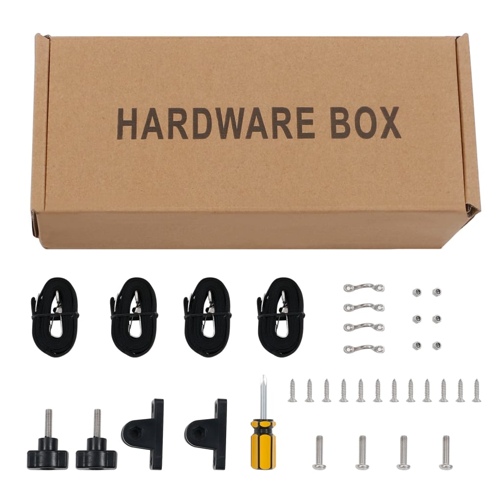 2-bow Bimini Top Black 180x150x110 cm