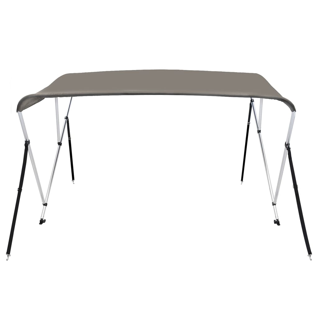 3-bow Bimini Top Grey 183x140x137 cm
