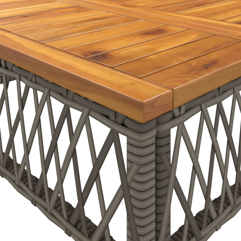 2 Piece Garden Sofa Set with Cushions Grey Poly Rattan