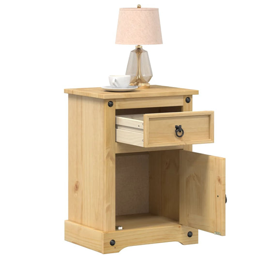 Bedside Cabinet Corona 45x35x64 cm Solid Wood Pine