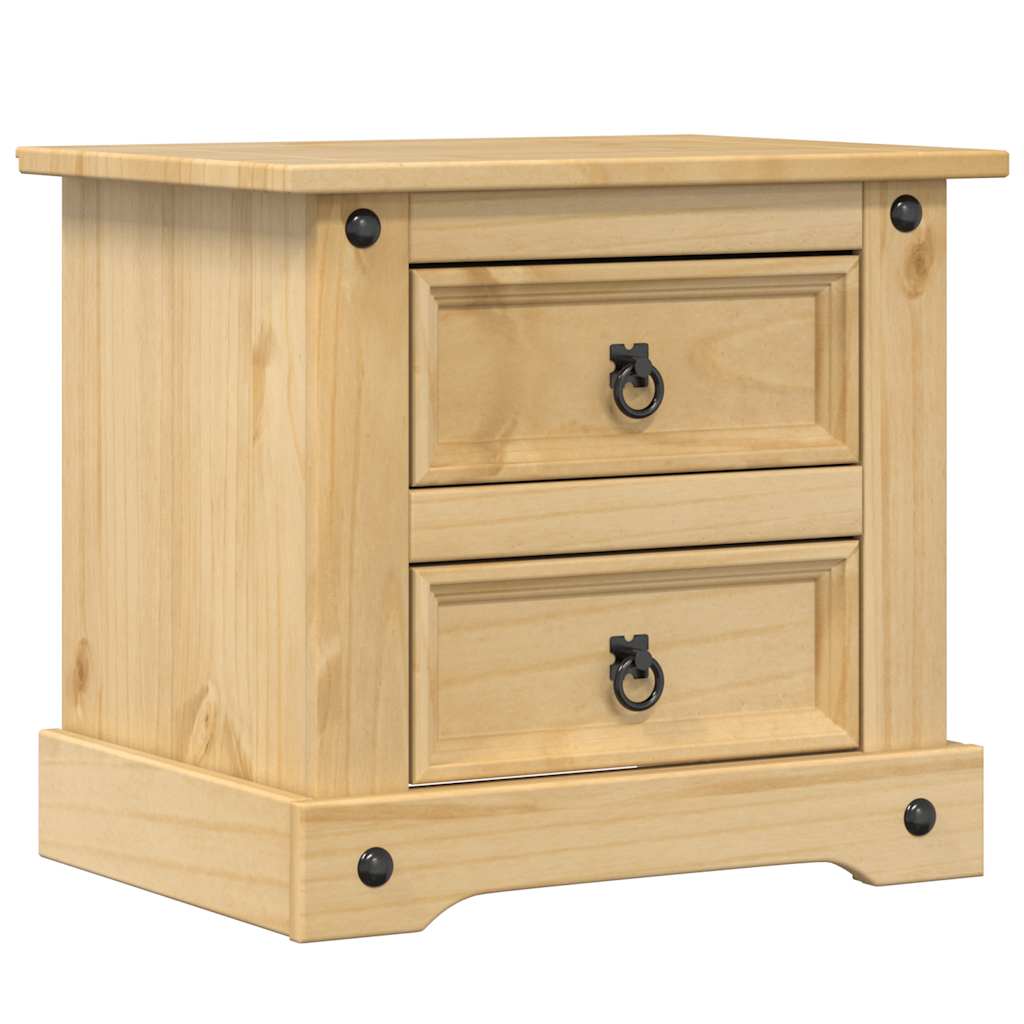 Bedside Cabinet Corona 53x39x47 cm Solid Wood Pine