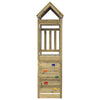 Play Tower with Rockwall 110.5x52.5x215cm Impregnated Wood Pine