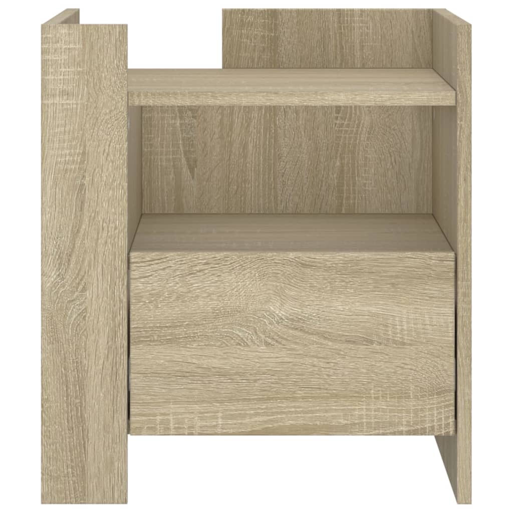 Bedside Cabinet Sonoma Oak 45x50x50 cm Engineered Wood