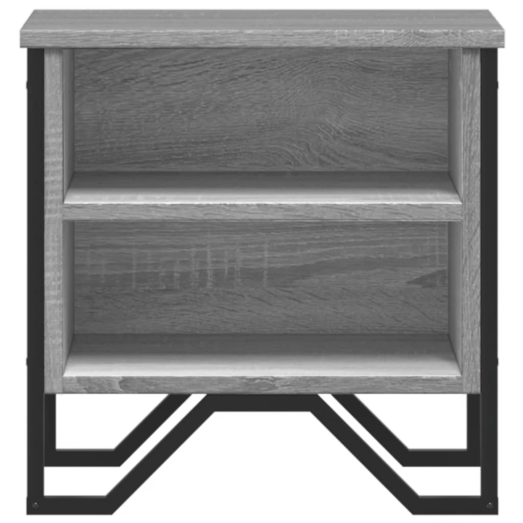 Bedside Cabinet Grey Sonoma 2 pcs 40x30x40 cm Engineered Wood
