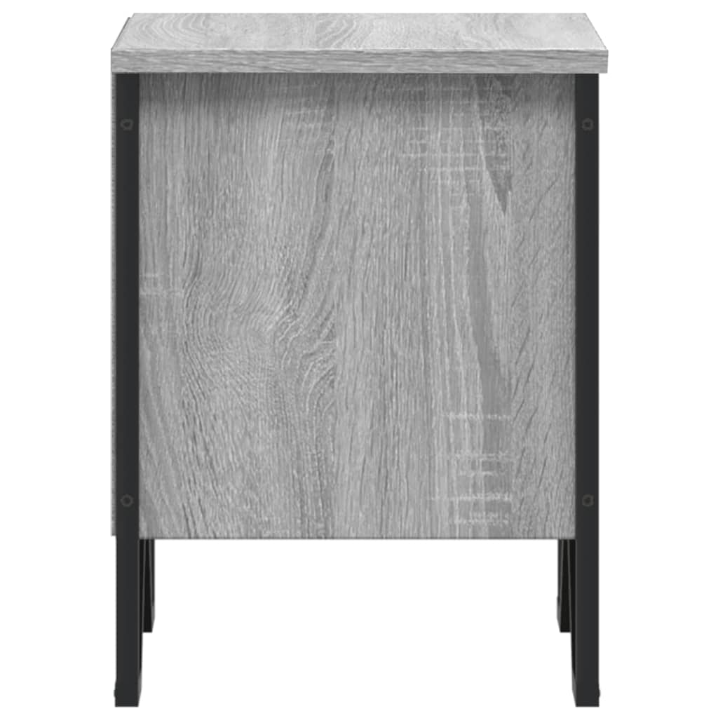 Bedside Cabinet Grey Sonoma 2 pcs 40x30x40 cm Engineered Wood
