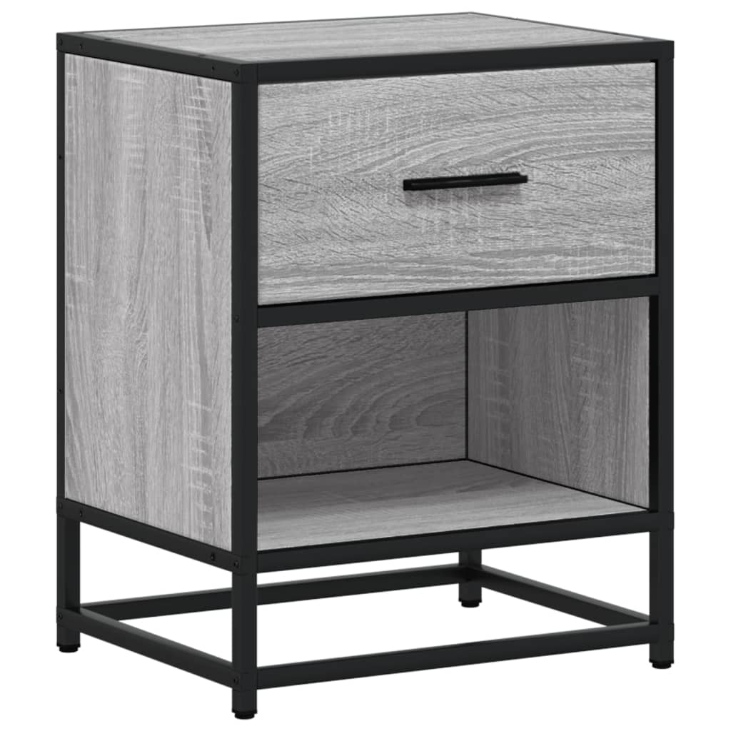 Bedside Cabinet Grey Sonoma 40x31x50 cm Engineered Wood