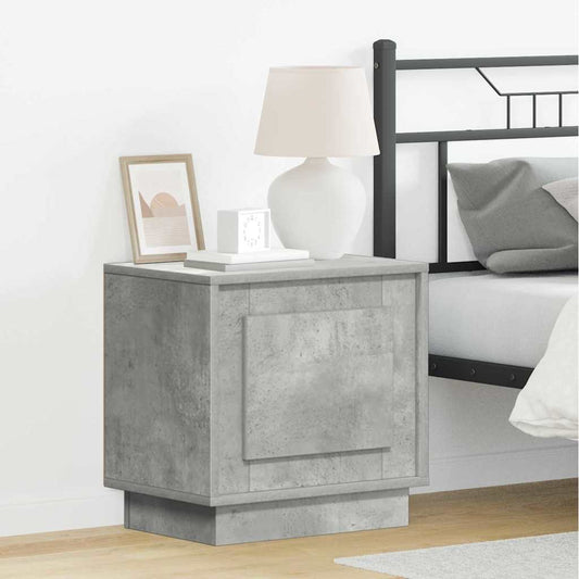 Bedside Cabinet Concrete grey 44 x 34.5 x 45 cm Engineered wood