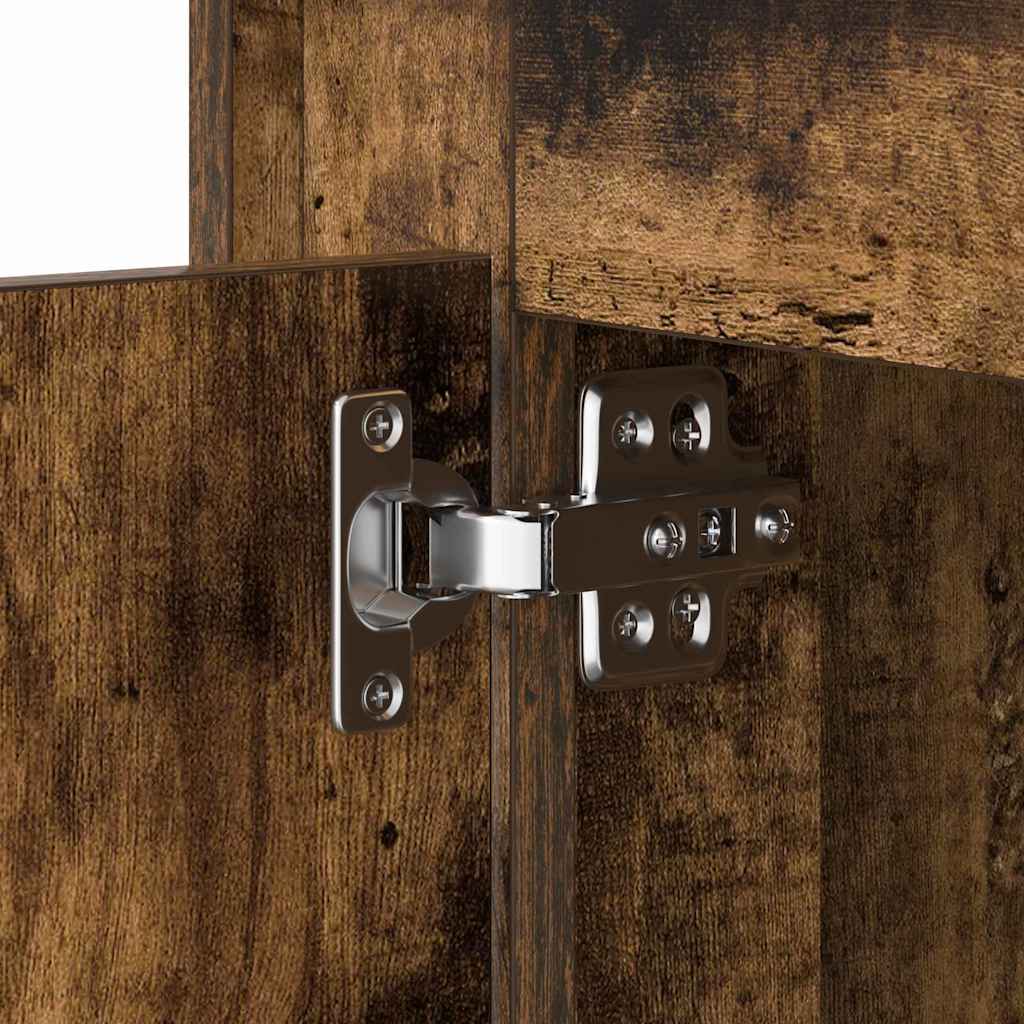 Bedside Cabinet Smoked Oak 44 x 34.5 x 45 cm Engineered wood