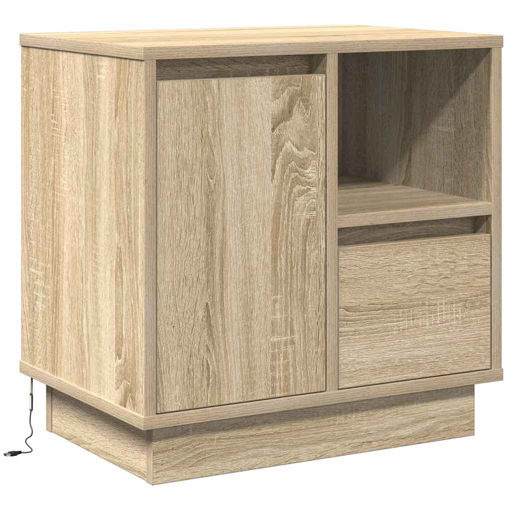 Bedside Cabinet Sonoma Oak 50 x 34.5 x 50 cm Engineered wood
