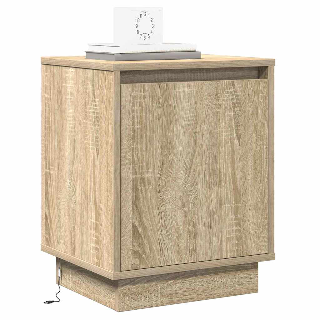 Bedside Cabinet Sonoma Oak 39 x 34.5 x 50 cm Engineered wood