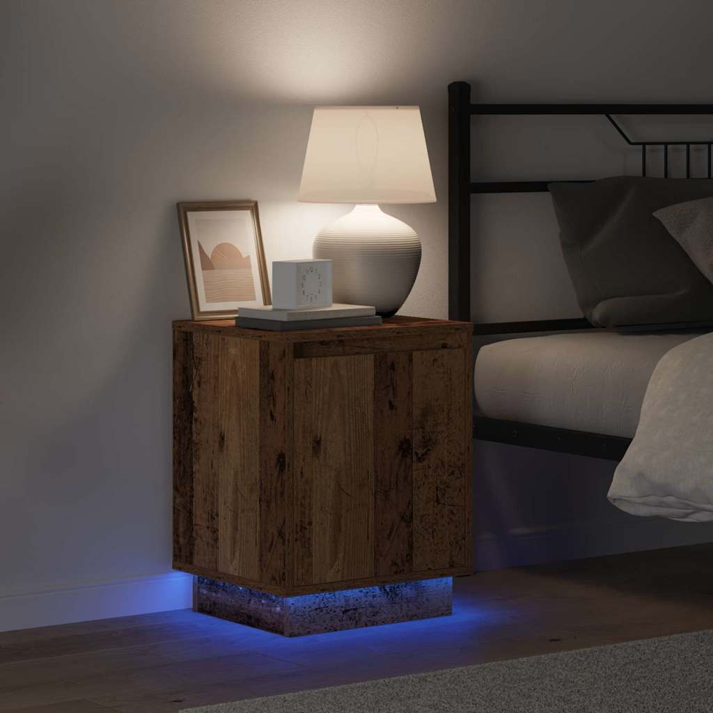 Bedside Cabinet Old Wood 39 x 34.5 x 50 cm Engineered wood