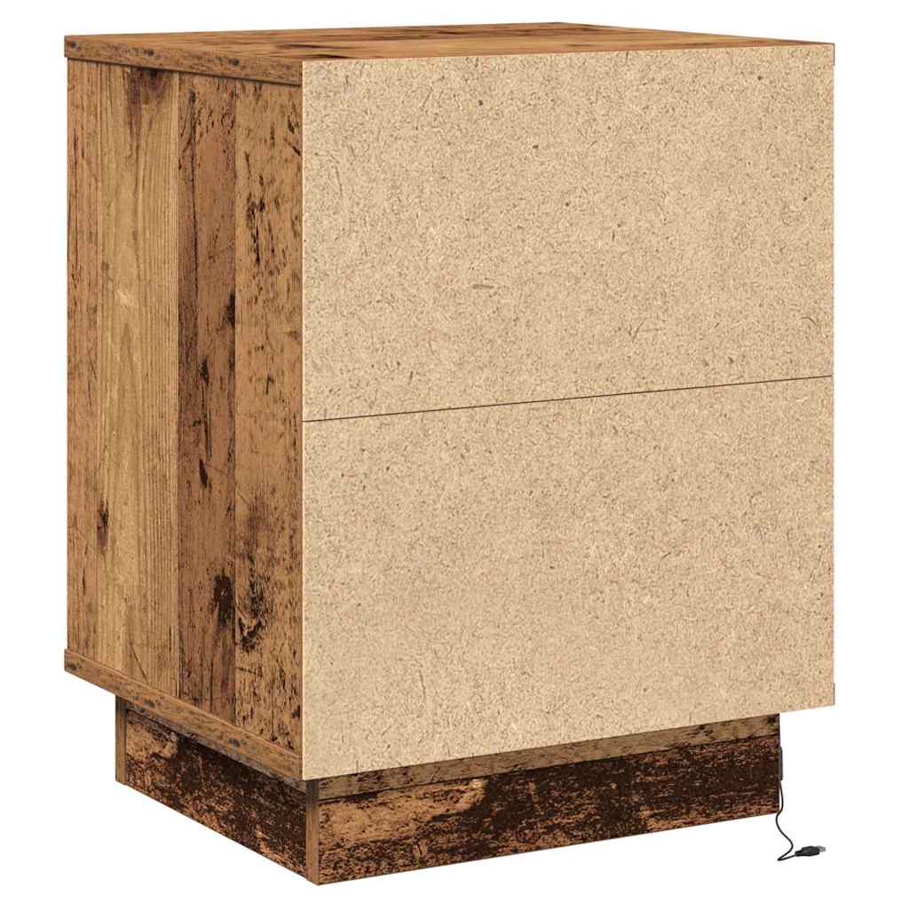 Bedside Cabinet Old Wood 39 x 34.5 x 50 cm Engineered wood