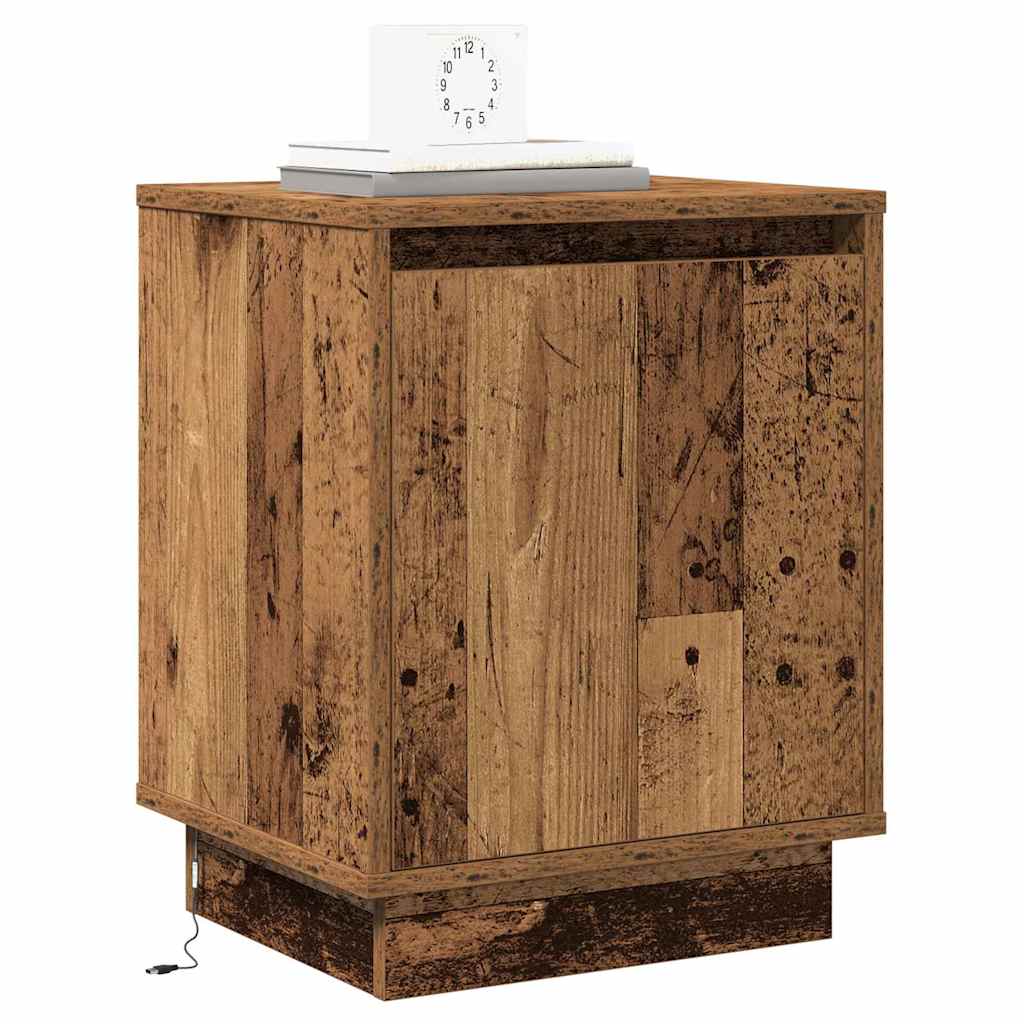 Bedside Cabinet Old Wood 39 x 34.5 x 50 cm Engineered wood