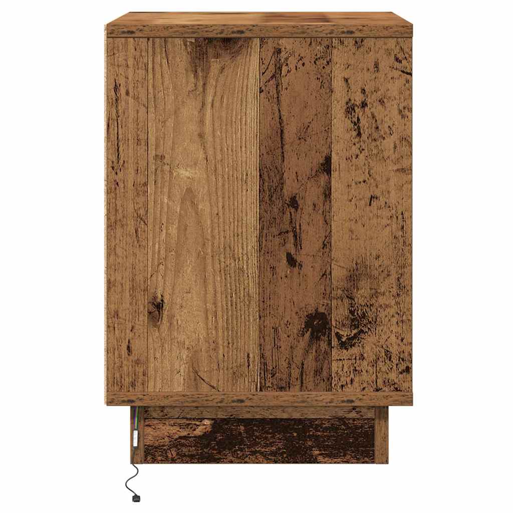 Bedside Cabinet Old Wood 39 x 34.5 x 50 cm Engineered wood