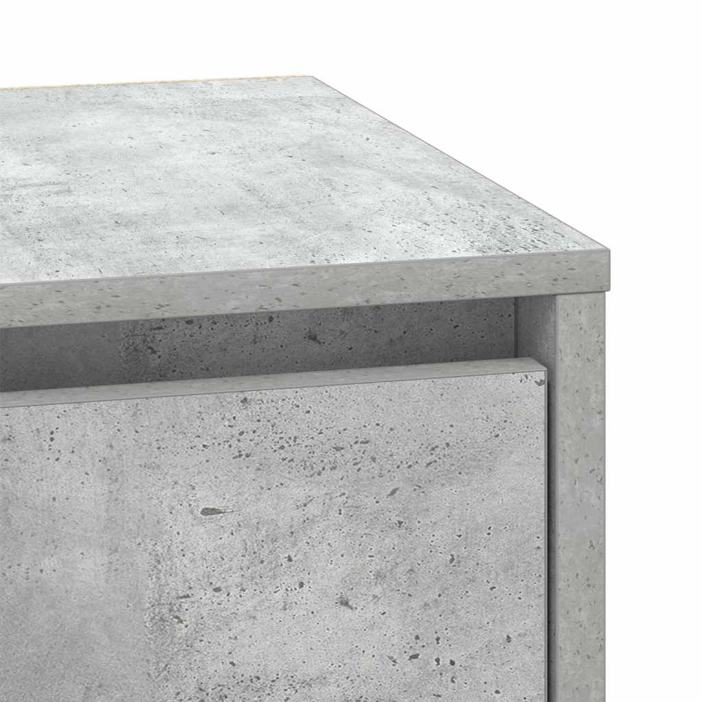 Bedside Cabinet Concrete Grey 39 x 34.5 x 50 cm Engineered wood