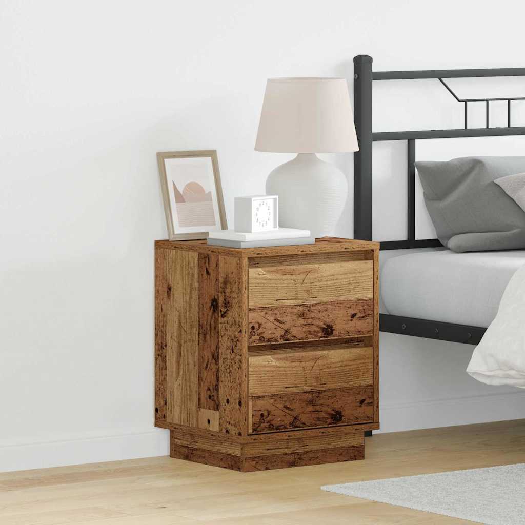 Bedside Cabinet Old Wood 39 x 34.5 x 50 cm Engineered wood