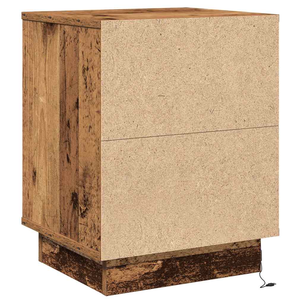 Bedside Cabinet Old Wood 39 x 34.5 x 50 cm Engineered wood