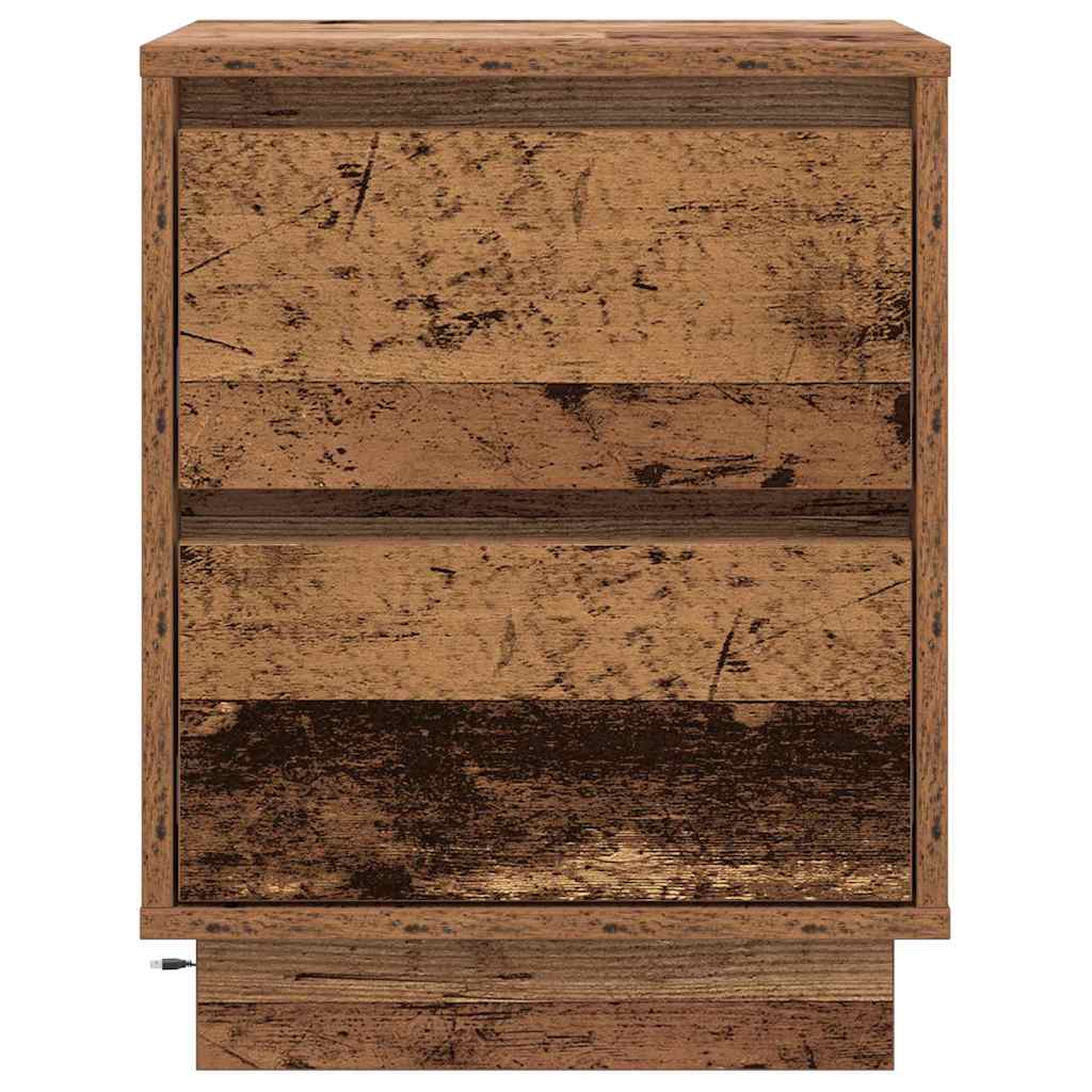 Bedside Cabinet Old Wood 39 x 34.5 x 50 cm Engineered wood