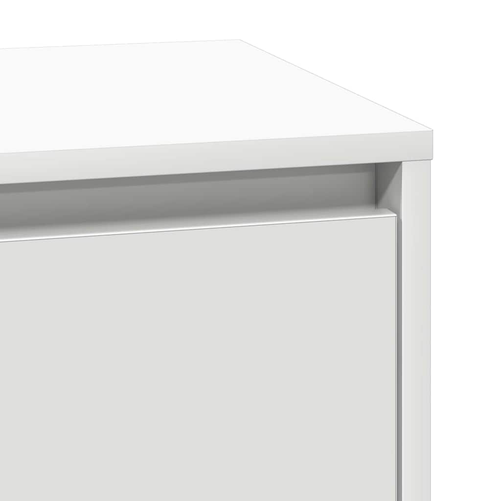 Bedside Cabinet White 39 x 34.5 x 65 cm Engineered wood