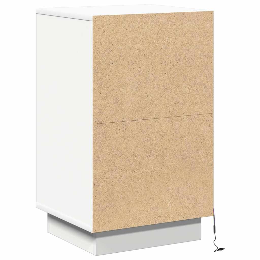 Bedside Cabinet White 39 x 34.5 x 65 cm Engineered wood
