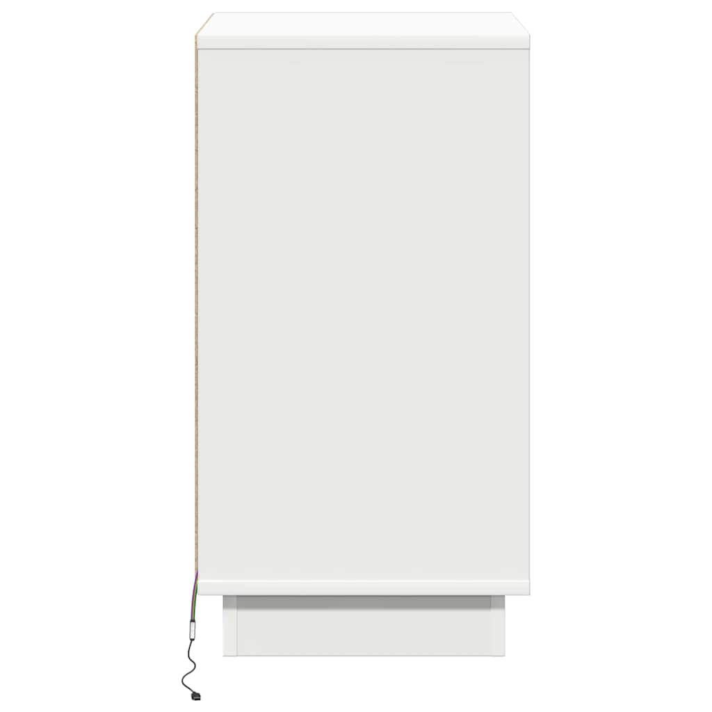 Bedside Cabinet White 39 x 34.5 x 65 cm Engineered wood