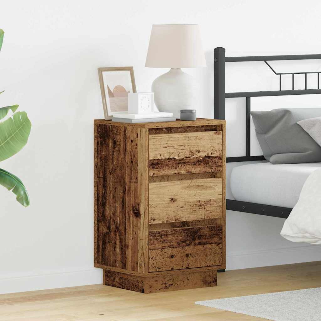 Bedside Cabinet Old Wood 39 x 34.5 x 65 cm Engineered wood
