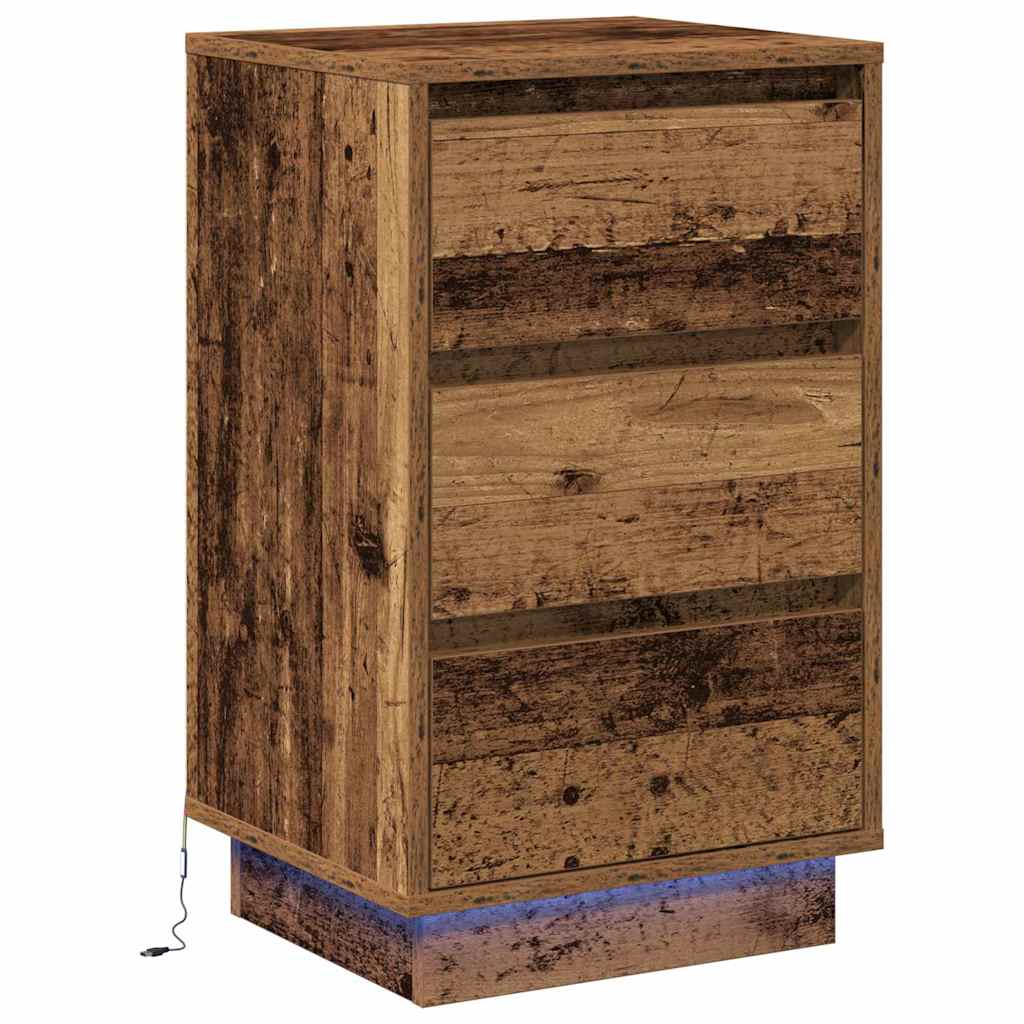 Bedside Cabinet Old Wood 39 x 34.5 x 65 cm Engineered wood