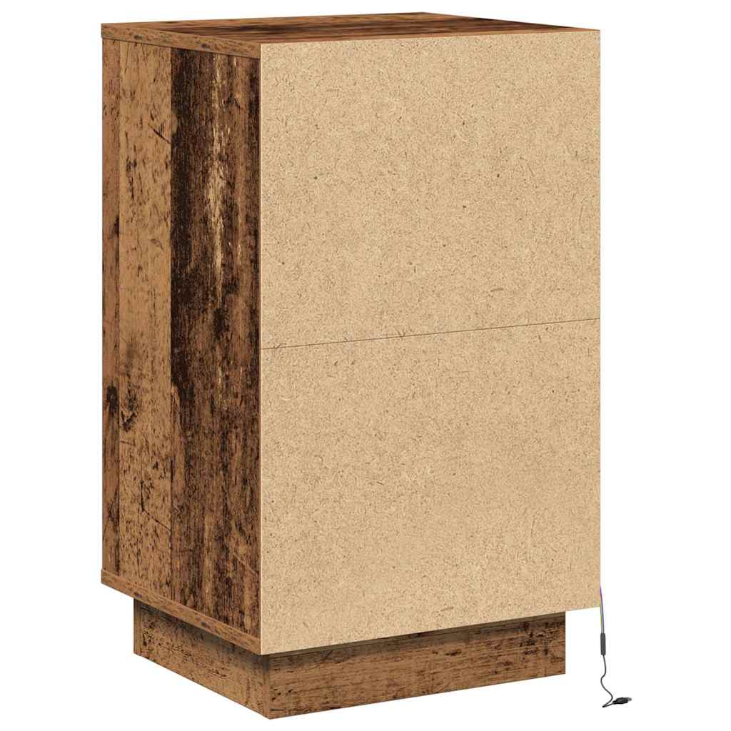 Bedside Cabinet Old Wood 39 x 34.5 x 65 cm Engineered wood