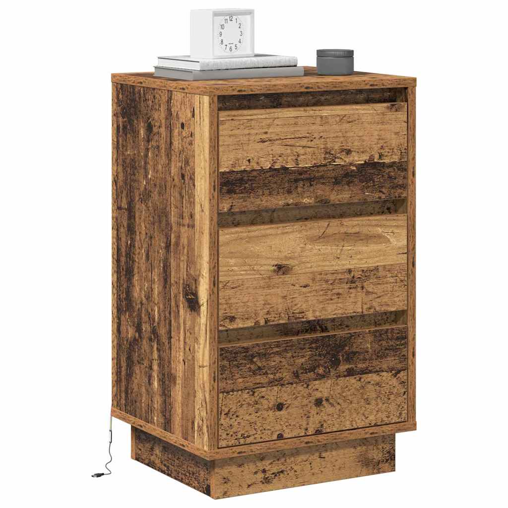 Bedside Cabinet Old Wood 39 x 34.5 x 65 cm Engineered wood