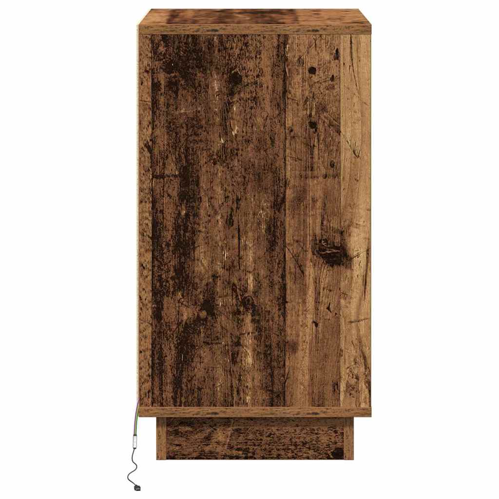 Bedside Cabinet Old Wood 39 x 34.5 x 65 cm Engineered wood