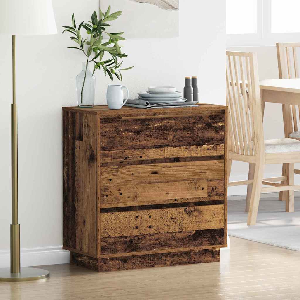 Bedside Cabinet Old Wood 71 x 34.5 x 75 cm Engineered wood