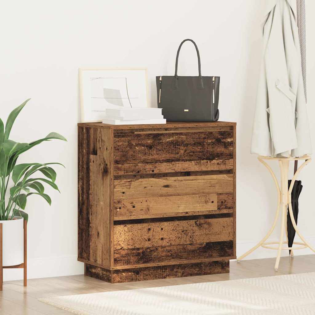Bedside Cabinet Old Wood 71 x 34.5 x 75 cm Engineered wood
