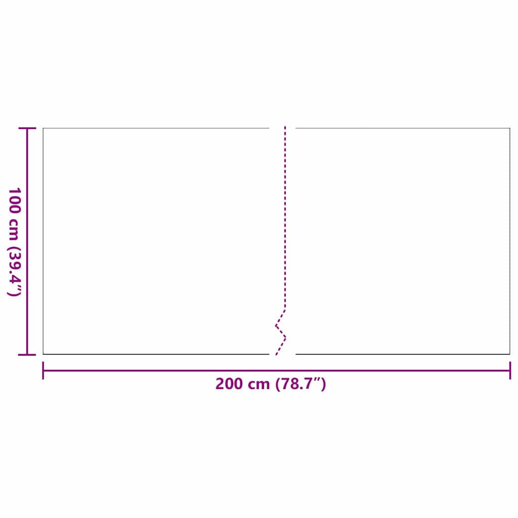 Artificial Grass Black 2 x 1 m Polypropylene