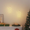 Christmas Lights Santa Silhouette 2 pcs 35 LEDs Warm White