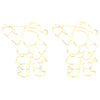 Christmas Lights Santa Silhouette 2 pcs 35 LEDs Warm White