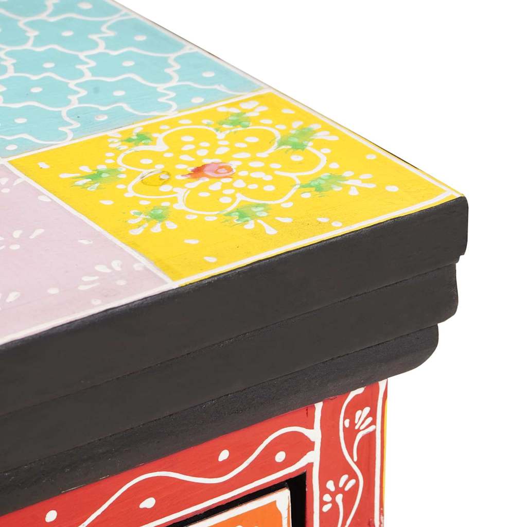 Bedside Cabinet Multicolour 40 x 30 x 40 cm Solid Mango wood