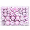 Christmas Baubles 100 pcs Pink Ø3/4/6 cm