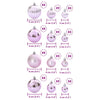 Christmas Baubles 100 pcs Pink Ø3/4/6 cm