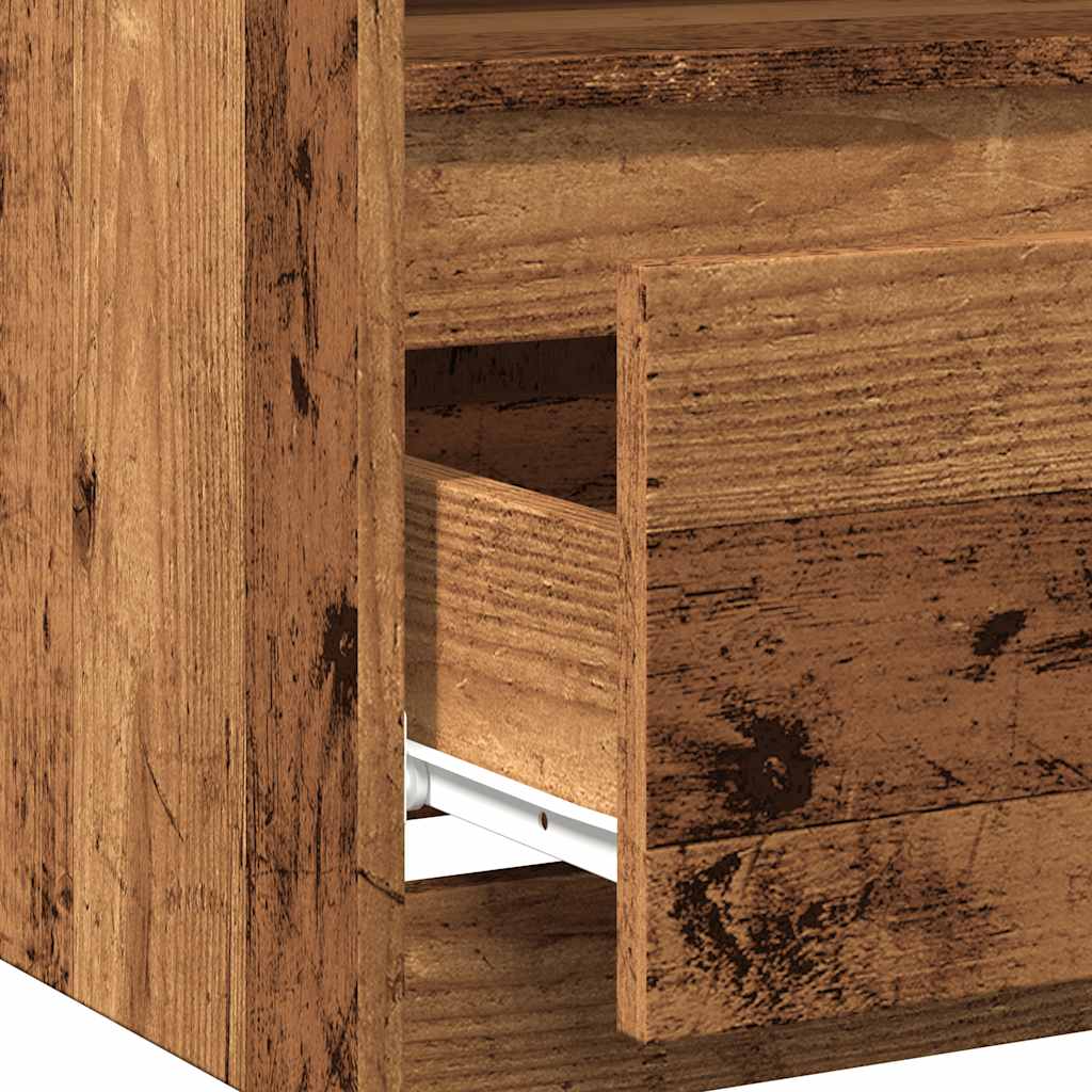 Bedside Cabinet Old Wood 40x40x50 cm Engineered Wood