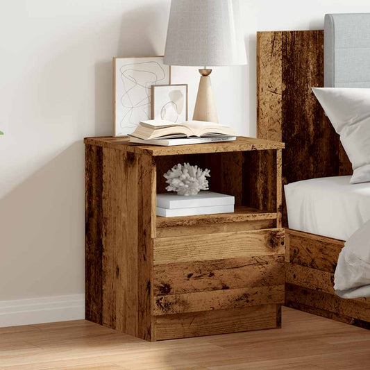 Bedside Cabinet Old Wood 40x40x50 cm Engineered Wood